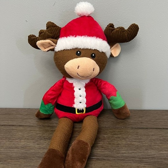 Toys | Spark Create Imagine Santa Moose Rattle Plush | Poshmark
